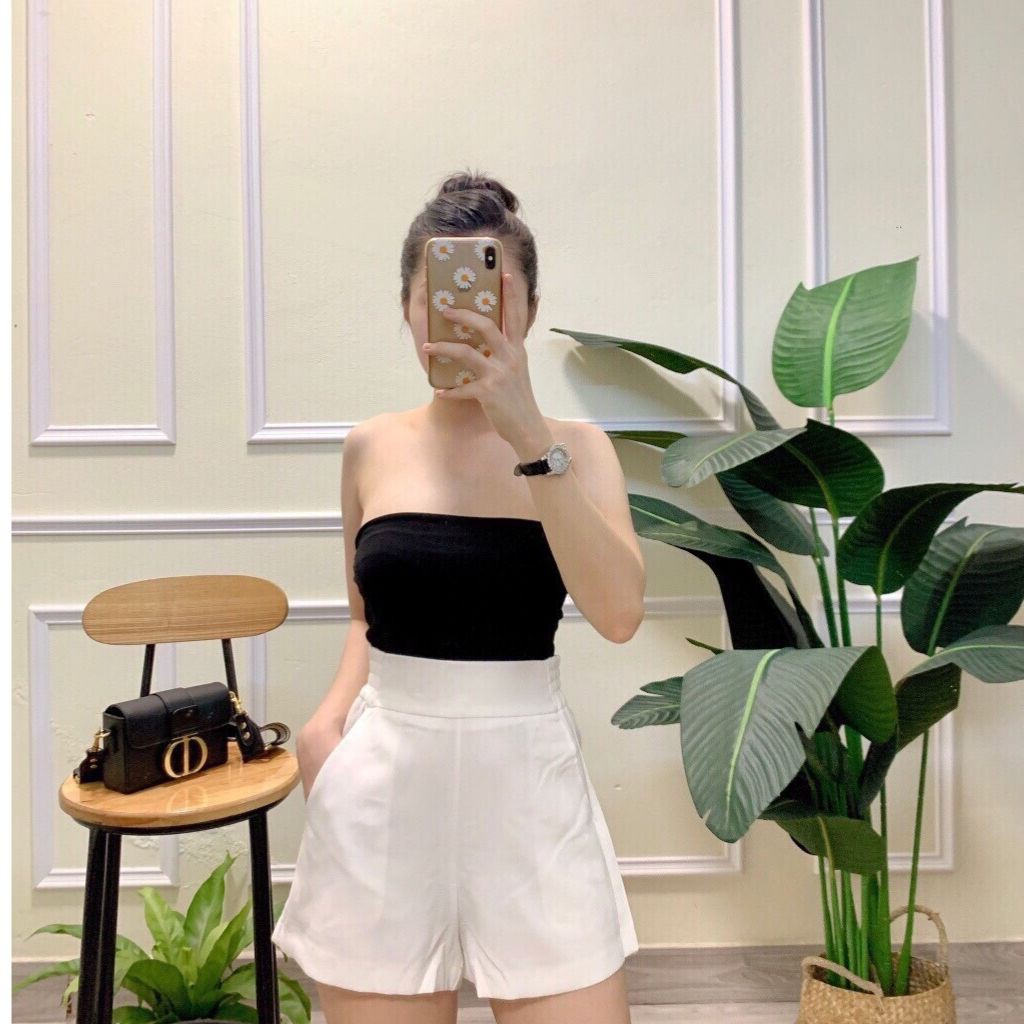 Quần Shorts Thô Cạp Chun Co Giãn Chuẩn Form
