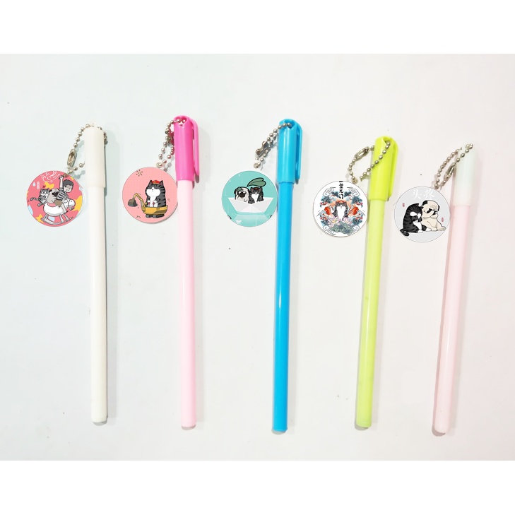 Bút hoàng thượng mèo kèm dây treo BMCI22 bút cute dễ thương thần tượng idol hoạt hình