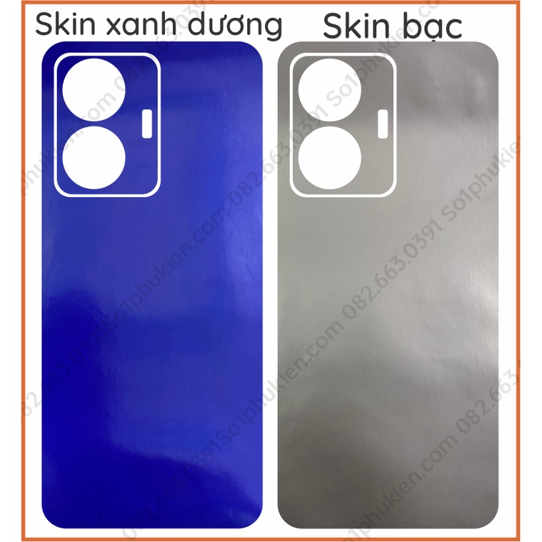 Miếng dán mặt lưng liền cam skin carbon Vivo Y55 4G / Y55 5G /Y75 5G/ T1 5G/ T2 (iqoo neo 6 se)/ T2x