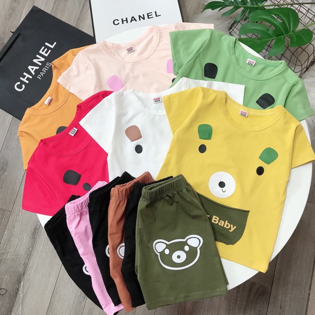 Bộ cotton bé trai bé gái