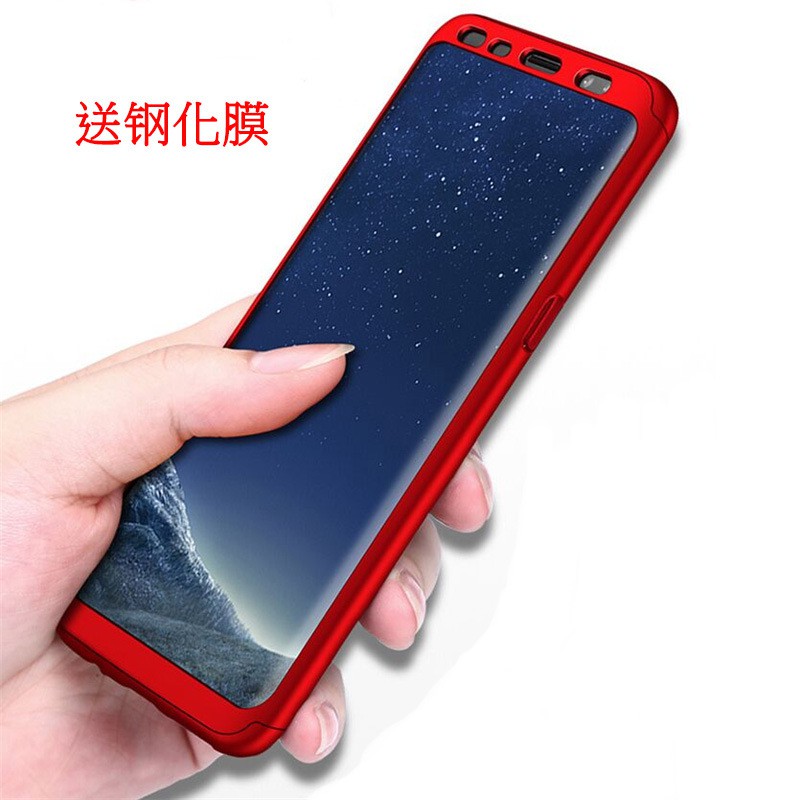 [Hot new products] Samsung S10 mobile phone case J320 matte 360 ​​all-inclusive PC hard shell S5 creative splicing note4 anti-fall protective cover