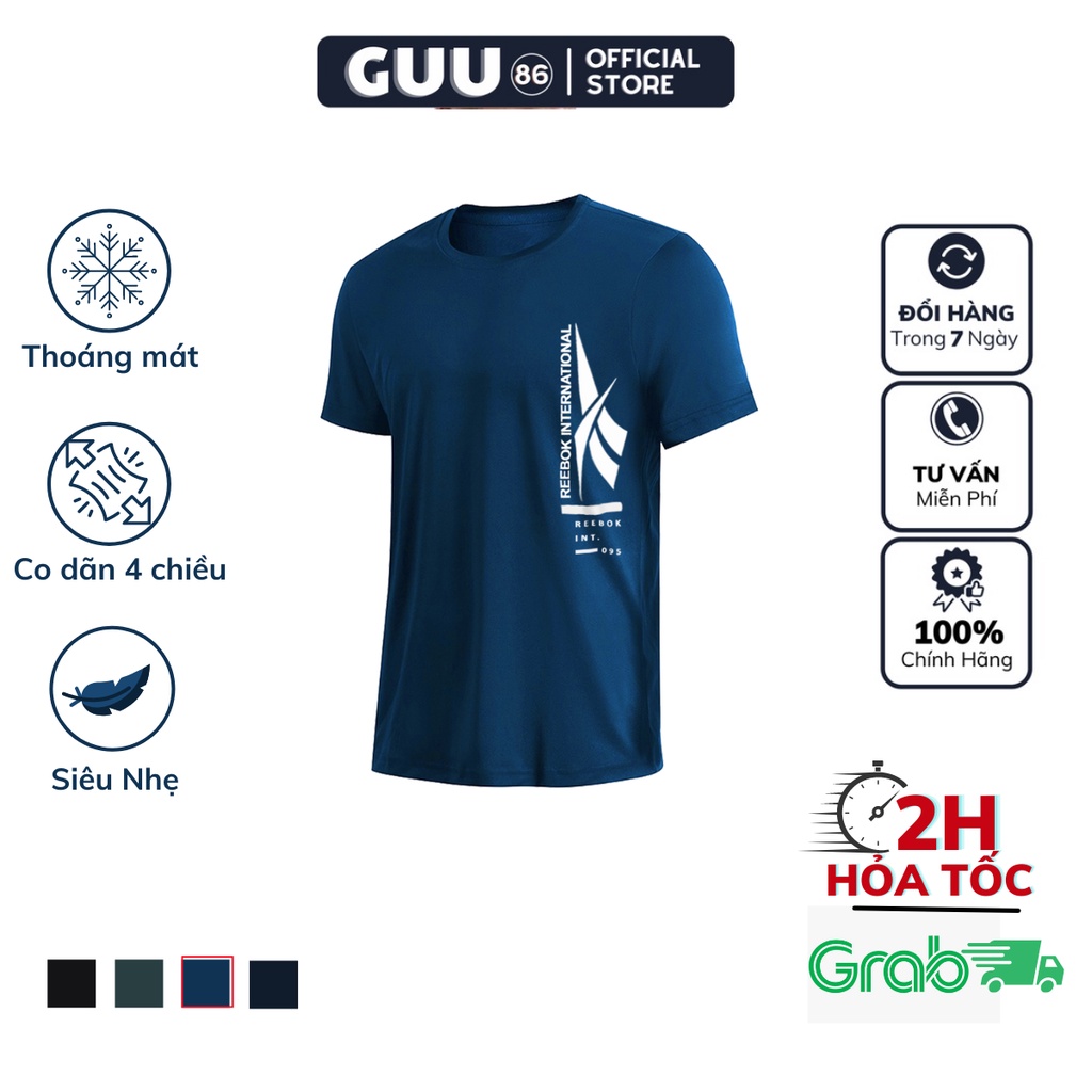 Áo Thun Thể Thao Nam 𝗥𝗘𝗘𝗕𝗢𝗞 𝗔𝟬𝟭 tập gym cổ tròn ngắn tay vải thoáng mát co dãn chuẩn form nhiều màu | BigBuy360 - bigbuy360.vn