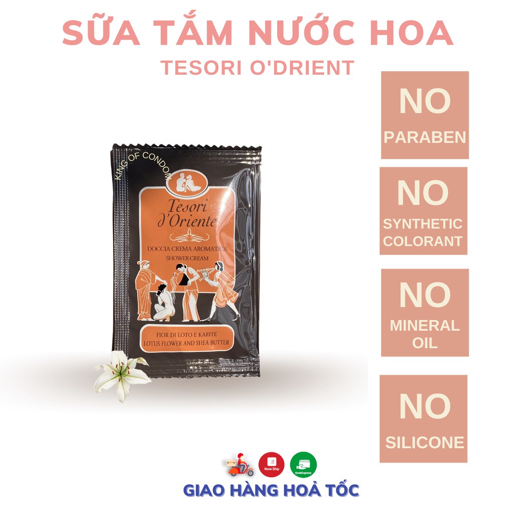 Sữa tắm nước hoa Ý Tesori d'Oriente chính hãng 7ml