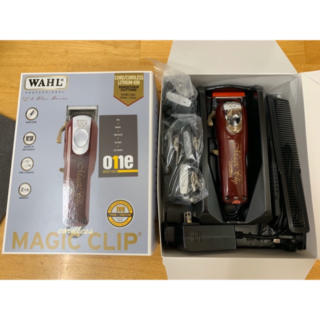 Combo tông đơ Wahl Magic Pin 8 cữ thép & bộ lưỡi kép mỹ Wahl 2161