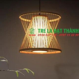 Đèn mây tre giá rẻ - đèn xô xéo Đạt Thành