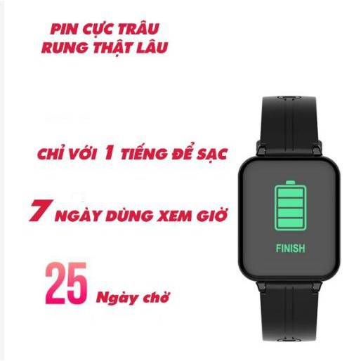 Đồng Hồ B57 - Đồng Hồ Theo Dõi Sức Khỏe Hàng Xách Tay Chính Hãng - Kết Nối Bluetooth