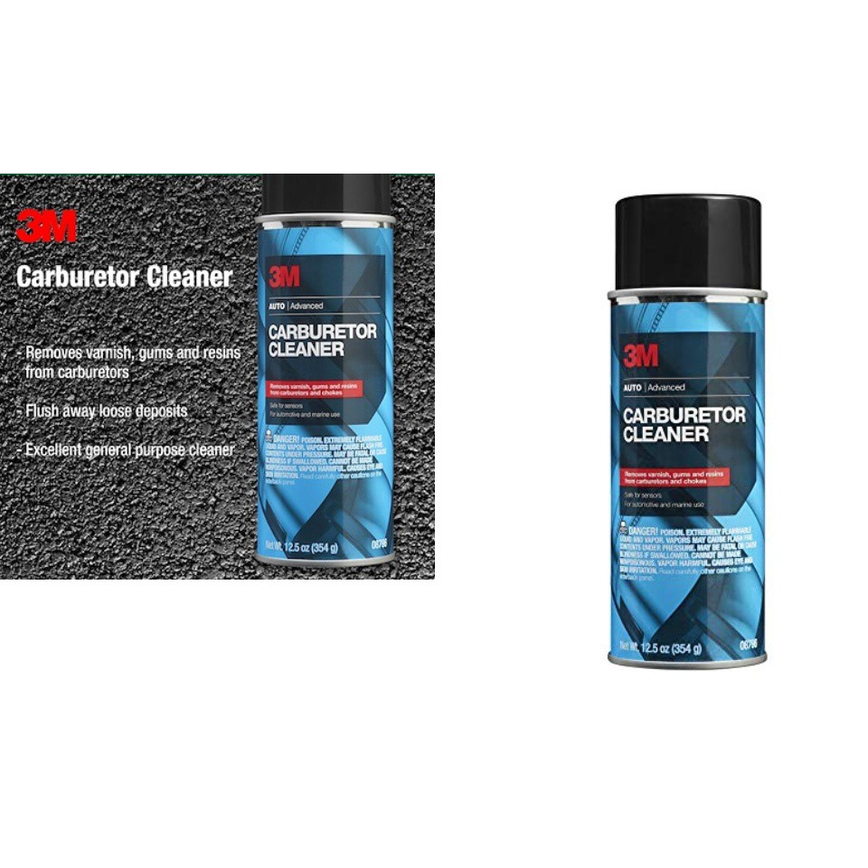 Chai xịt vệ sinh bộ chế hòa khí - bình xăng con 3M Carburetor Cleaner 08796 354g