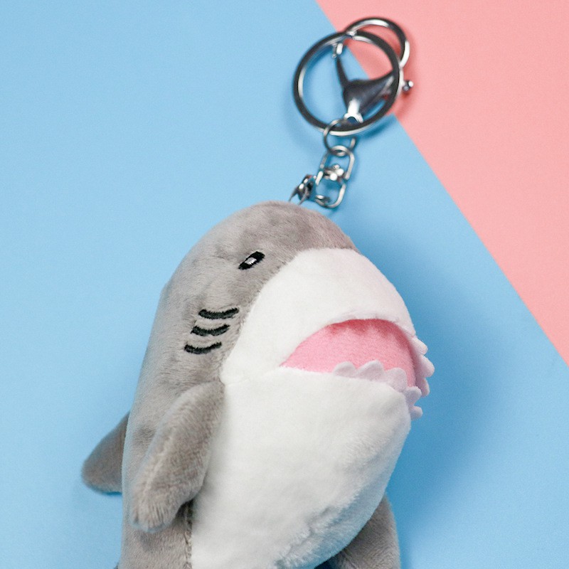 Móc khoá, móc bồng cài balo hình cá mập baby shark