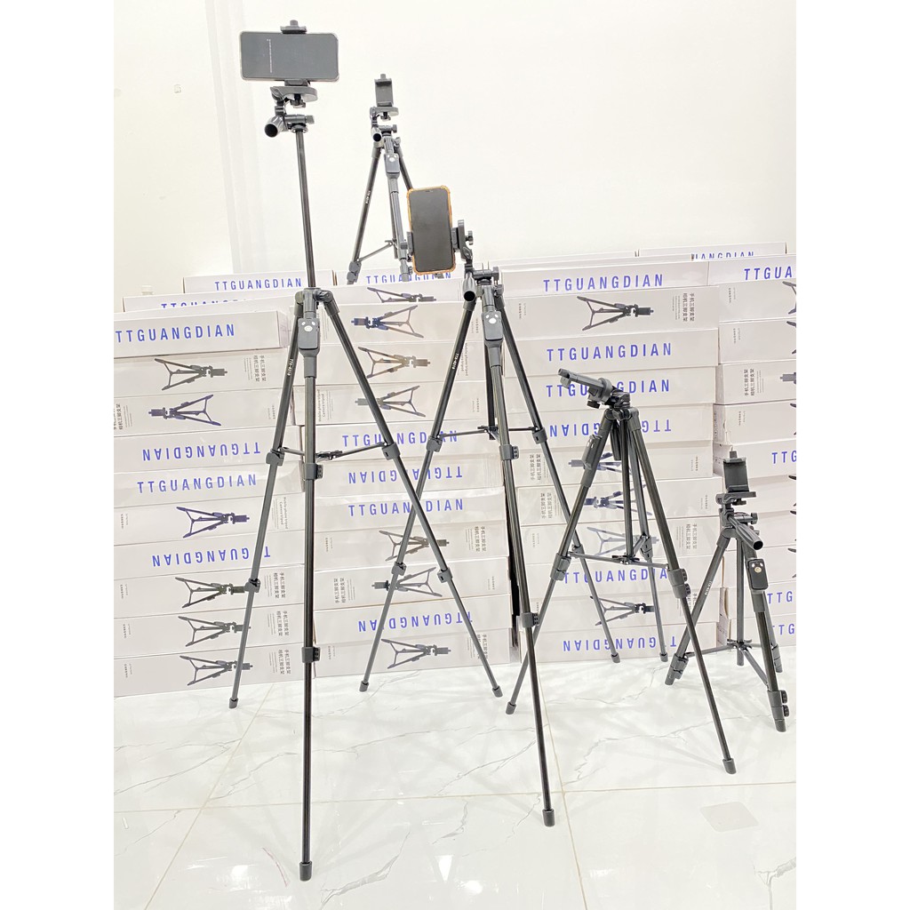 Tripod, chân đế máy ảnh, điện thoại TTX 6218 kèm remote bluetooth, kẹp điện thoại xoay 360 mẫu mới