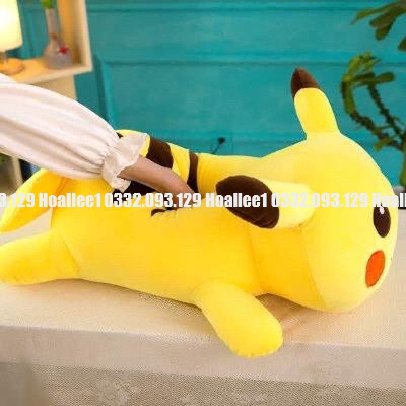 Gấu bông thú nhôi bông hình pikachu đáng yêu Hàng Nhạp Khẩu Cao cấp 40cm 50cm 70cm 90cm