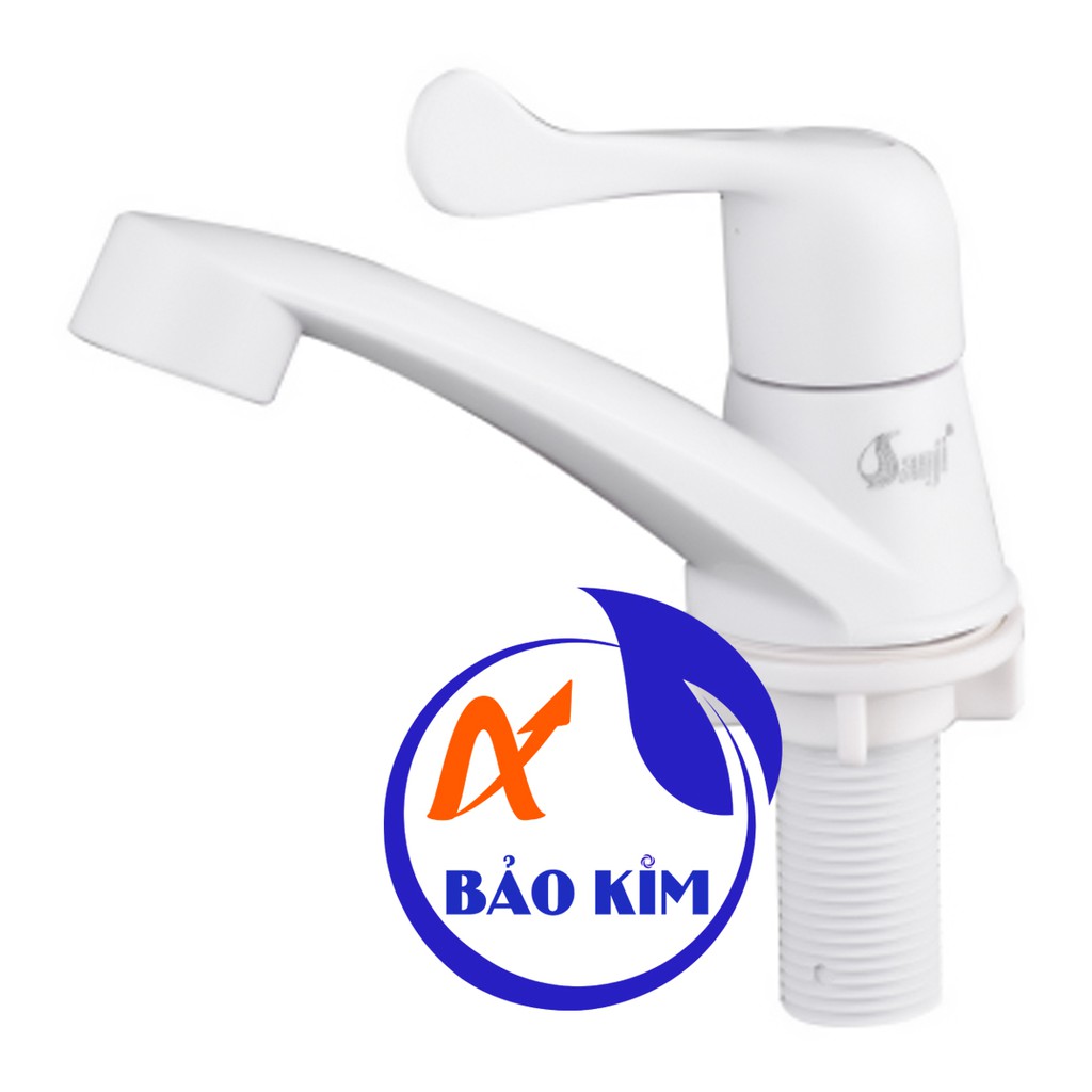 Vòi Lavabo Lạnh Nhựa ABS (trắng)