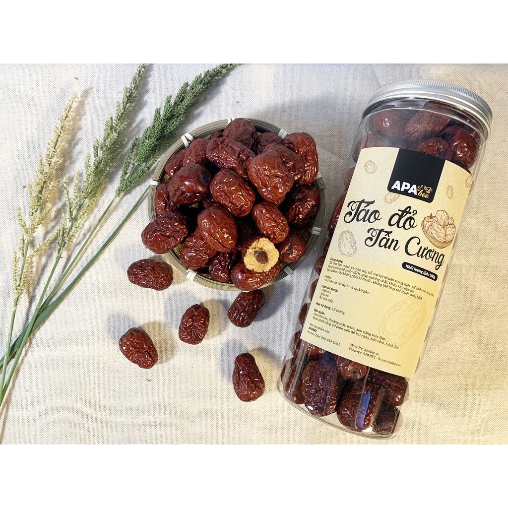 Táo đỏ Tân Cương sấy khô APABEE 500g - Loại to: 2,5 - 3cm | BigBuy360 - bigbuy360.vn