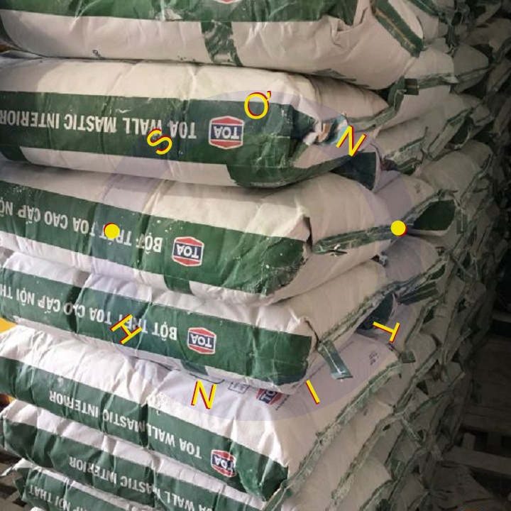 Bột trét tường nội ngoại thất, trong ngoài nhà Việt Mỹ, Toa [MẪU THỬ 1kg]