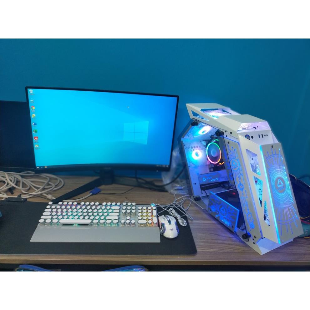 [THANH LY] FULL BỘ MÁY TÍNH MÀU hồng màu TRẮNG LED chơi mượt các loại GAME PC GIA RE | BigBuy360 - bigbuy360.vn