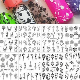 Tờ hình dán trang trí móng tay nghệ thuật kiểu dáng đơn giản xinh xắn