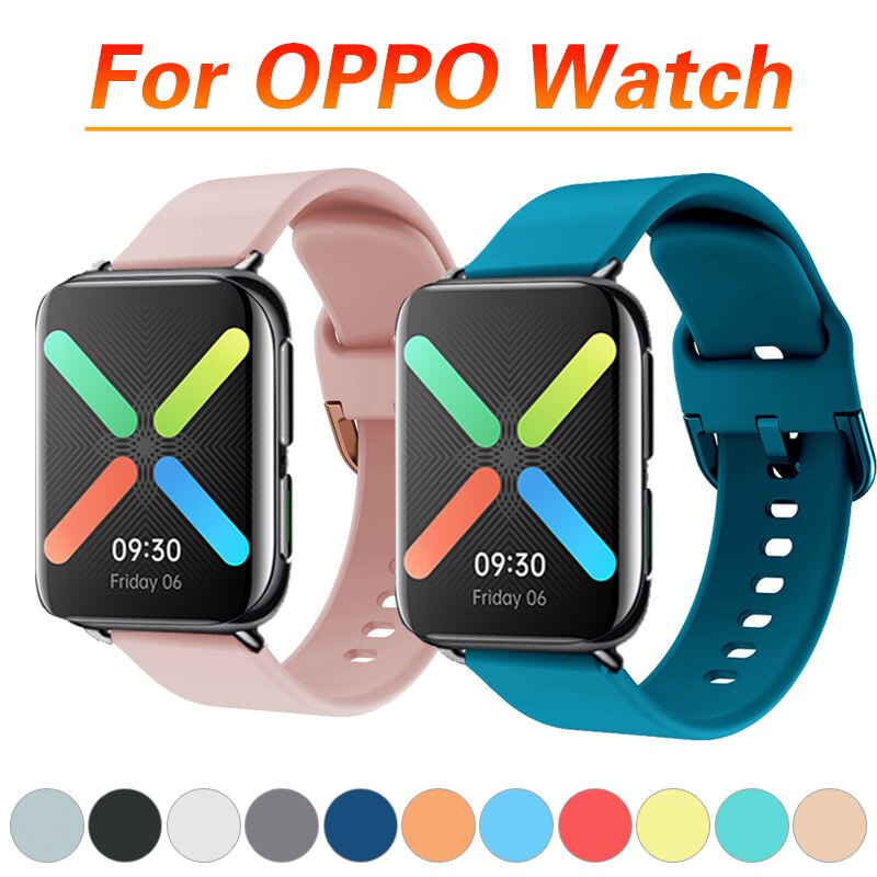 Dây Đeo Thay Thế Bằng Silicone Mềm 41mm 46mm Cho Oppo Band 41mm Tpu Band 46mm