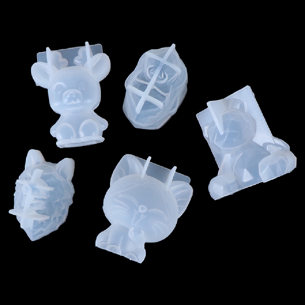 [Delication] Khuôn silicone Hình Gấu Hình Học Nổi Trang Trí Gương Trang Sức Hàng Hóa Trang Trí DIY