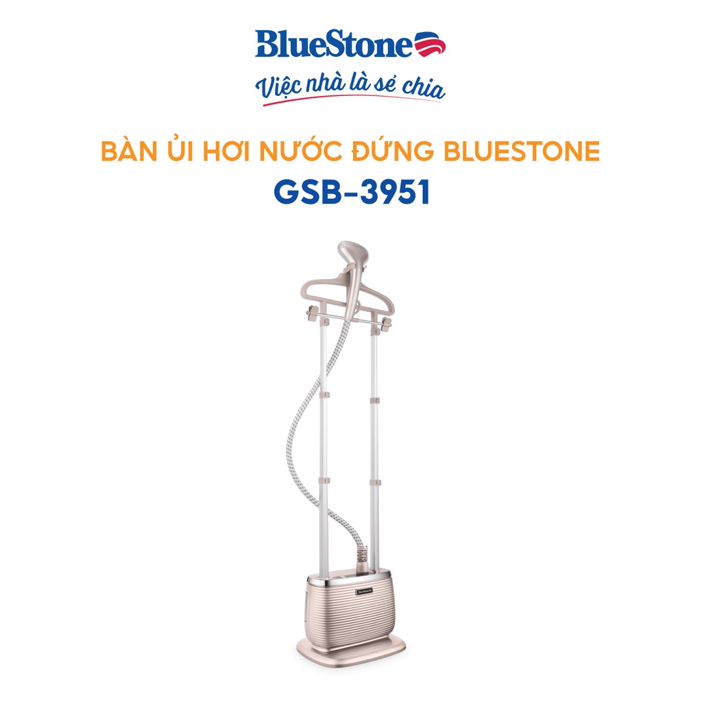 [Mã ELBLUE9 giảm 5% đơn 500k] Bàn ủi hơi nước đứng BlueStone GSB-3951