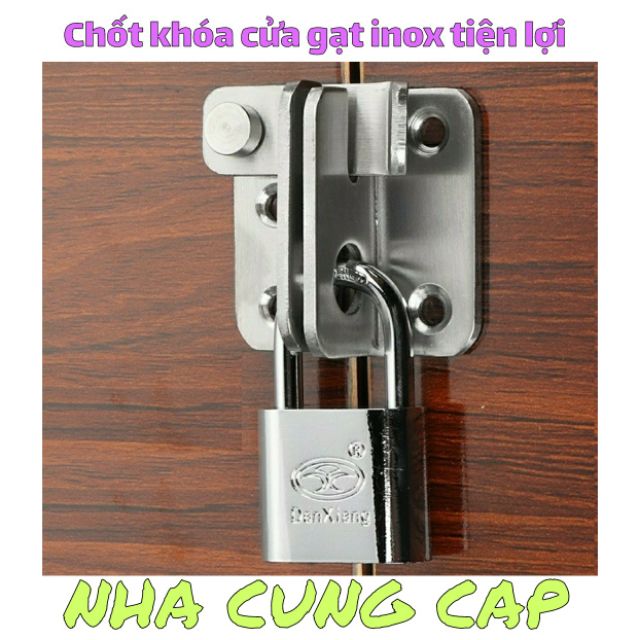 CHỐT KHÓA CỬA GẠT AN TOÀN INOX TIỆN LỢI