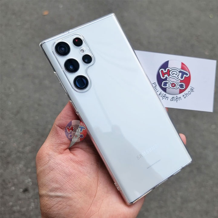 Ốp silicon dẻo trong full camera Gor Nature cho Samsung S22 Ultra / S22 Plus / S22