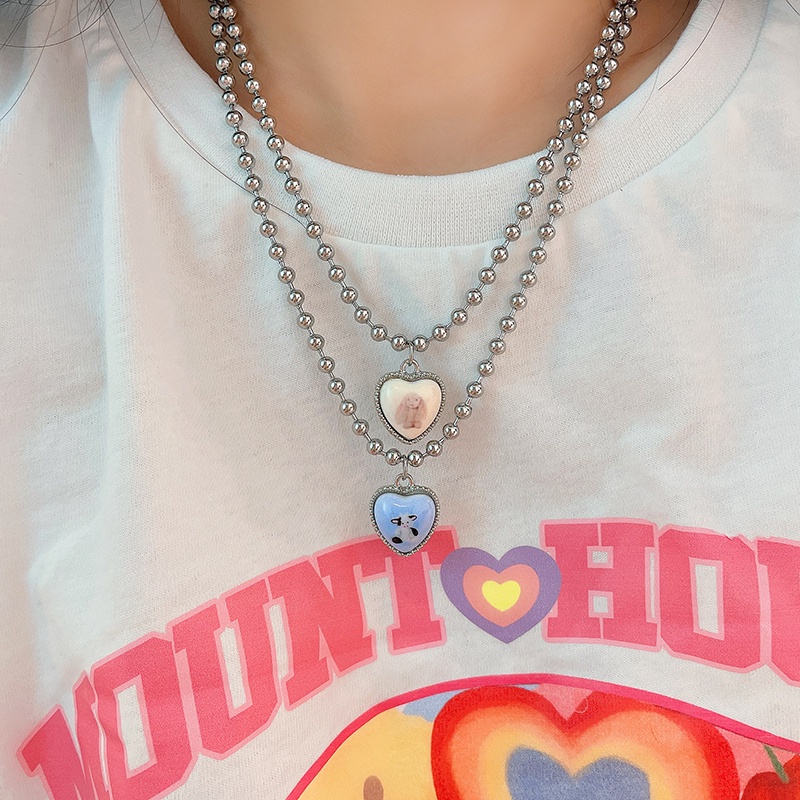 Dễ Thương Vòng cổ Mặt Hình Thỏ Và Bò Sữa Đáng Yêu Cho Nữ