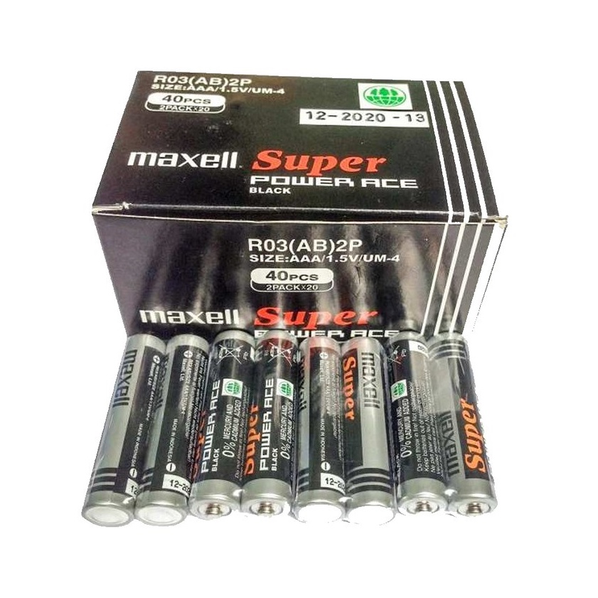 Vỉ 2 Viên Pin 3A Maxell Super Power Ace R032P - Pin Đũa 1.5V