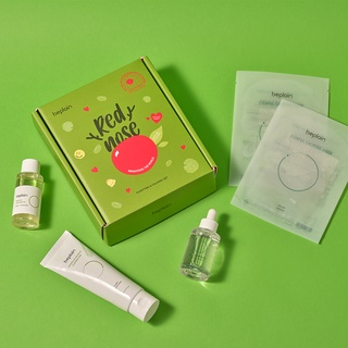 SET đặc biệt Beplain BEST-SELLER gồm 1 Sữa Rửa Mặt chiết xuất đậu xanh cân bằng độ pH 80ml + Tinh chất chiết xuất Rau má thế hệ I + Dầu Tẩy Trang Đậu Xanh 50ml + Mặt Nạ Rau Má dịu da 2m