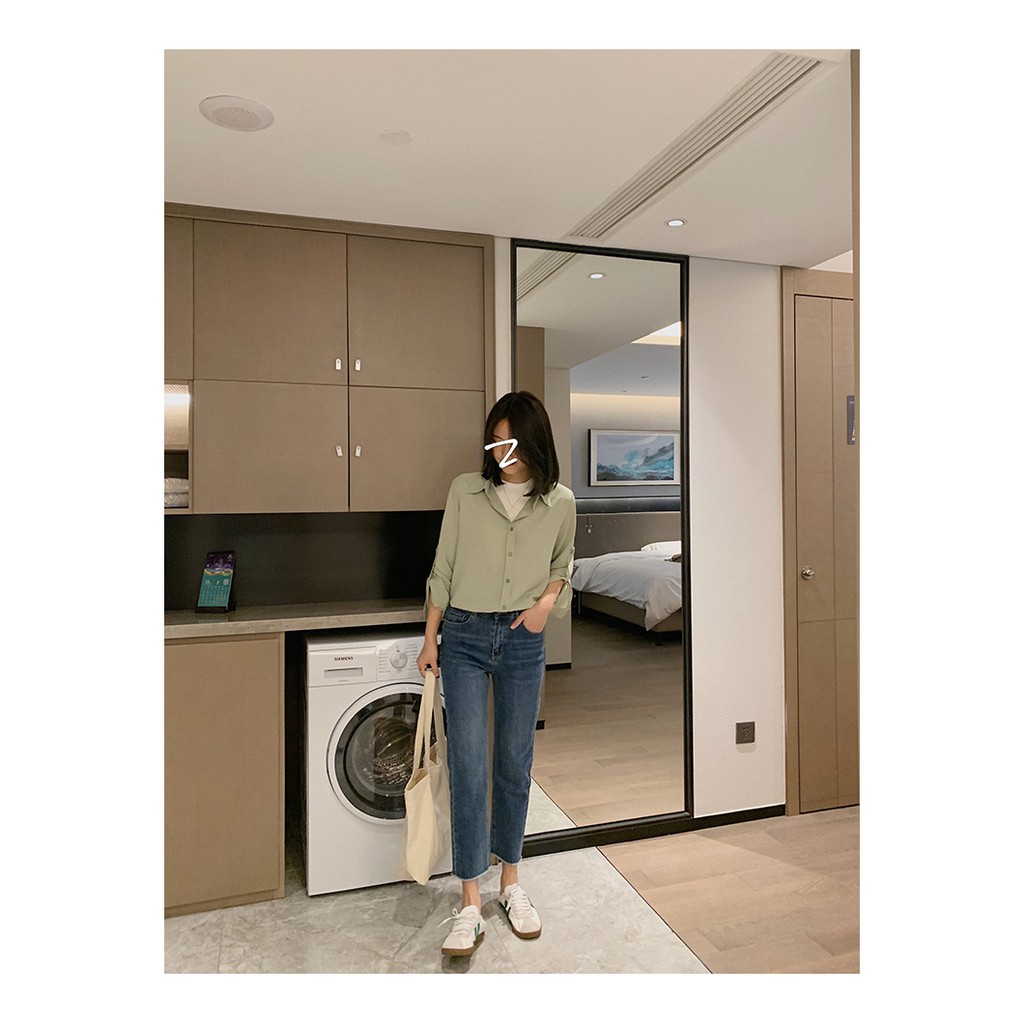 QUẦN JEANS KATY XANH ĐẬM | CẠP CAO 2 NÚT | ỐNG ĐỨNG | BigBuy360 - bigbuy360.vn