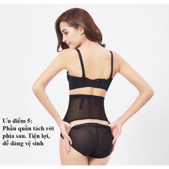 Quần Gen Nịt Bụng Cạp Cao Có Móc Cài, Giảm Mỡ, Giảm Eo Tiện Lợi B03 - LADY