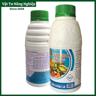 Phân bón lá tăng thụ phấn,chống rụng trái non, chống nứt trái và thối trái: CANXIBO AMINO (500ml)