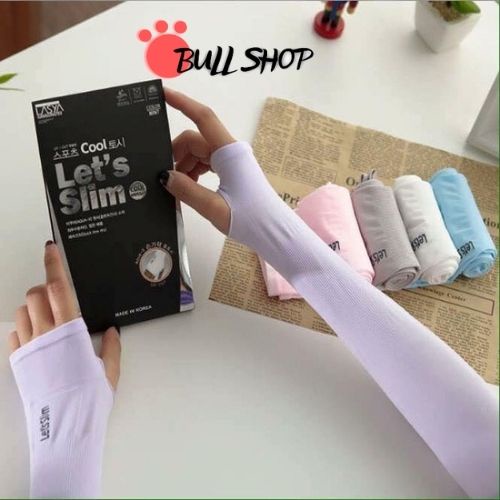 Găng tay chống nắng xỏ ngón Let's Slim FULLBOX chống tia UV