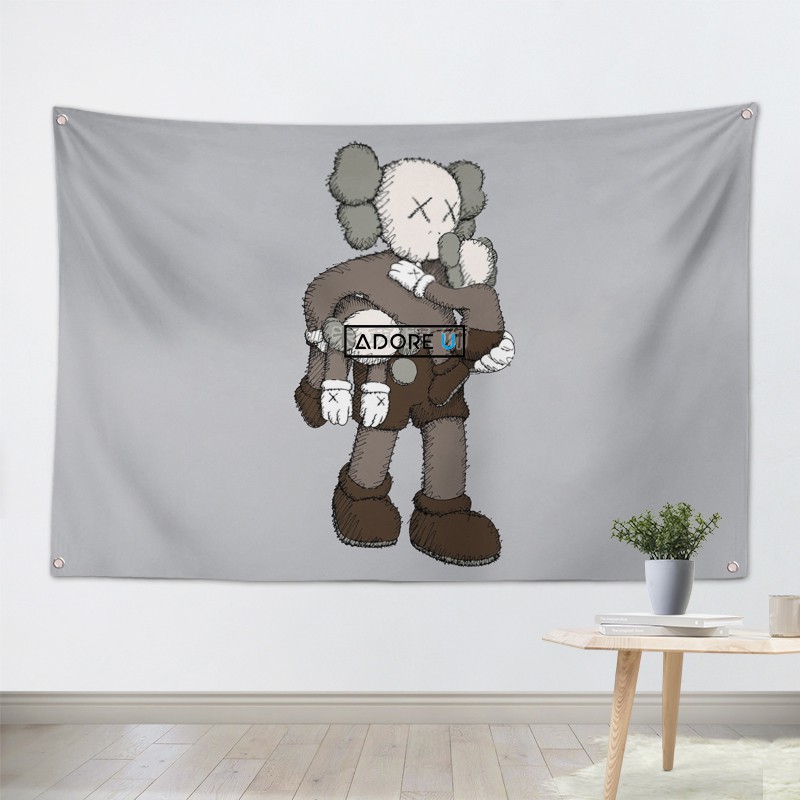 Tranh vải treo tường trang trí Supreme / Kaws / Bape / Offwhite