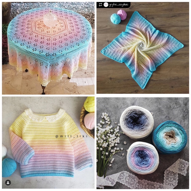 Sợi Yarn Art Rose Garden 100% Cotton Đan Móc Mùa Hè