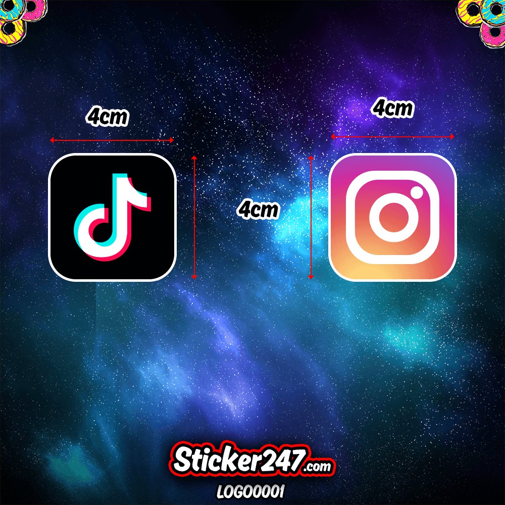 [𝗦𝗲𝘁 𝟭𝟵 𝗵𝗶̀𝗻𝗵] 𝗦𝘁𝗶𝗰𝗸𝗲𝗿 hình dán logo Tiktok, Youtube, Facebook, Zalo, MXH - LOGO0001 - Sticker 247