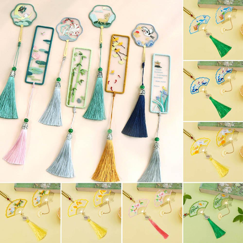 Bộ Dụng Cụ Kẹp Sách Thêu Họa Tiết Nghệ Thuật DIY Đa Ứng Dụng Trang Trí Nhà Cửa