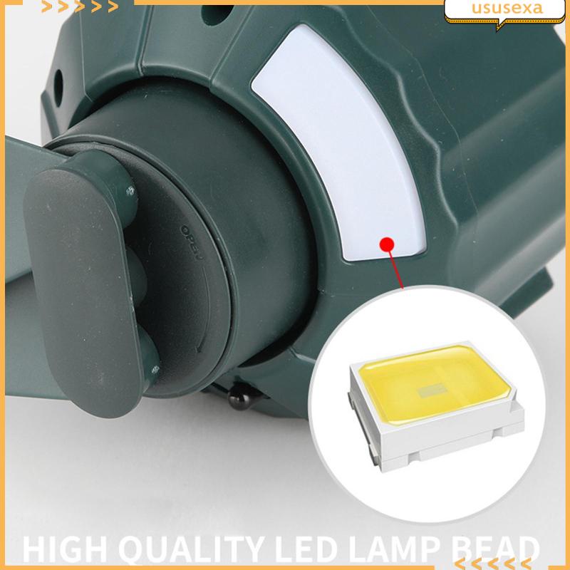 Quạt Cắm Trại Gấp Được Có Đèn LED Và Móc Treo