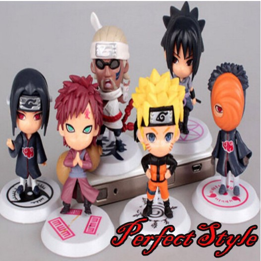 Mô Hình 6 nhân vật naruto chibi