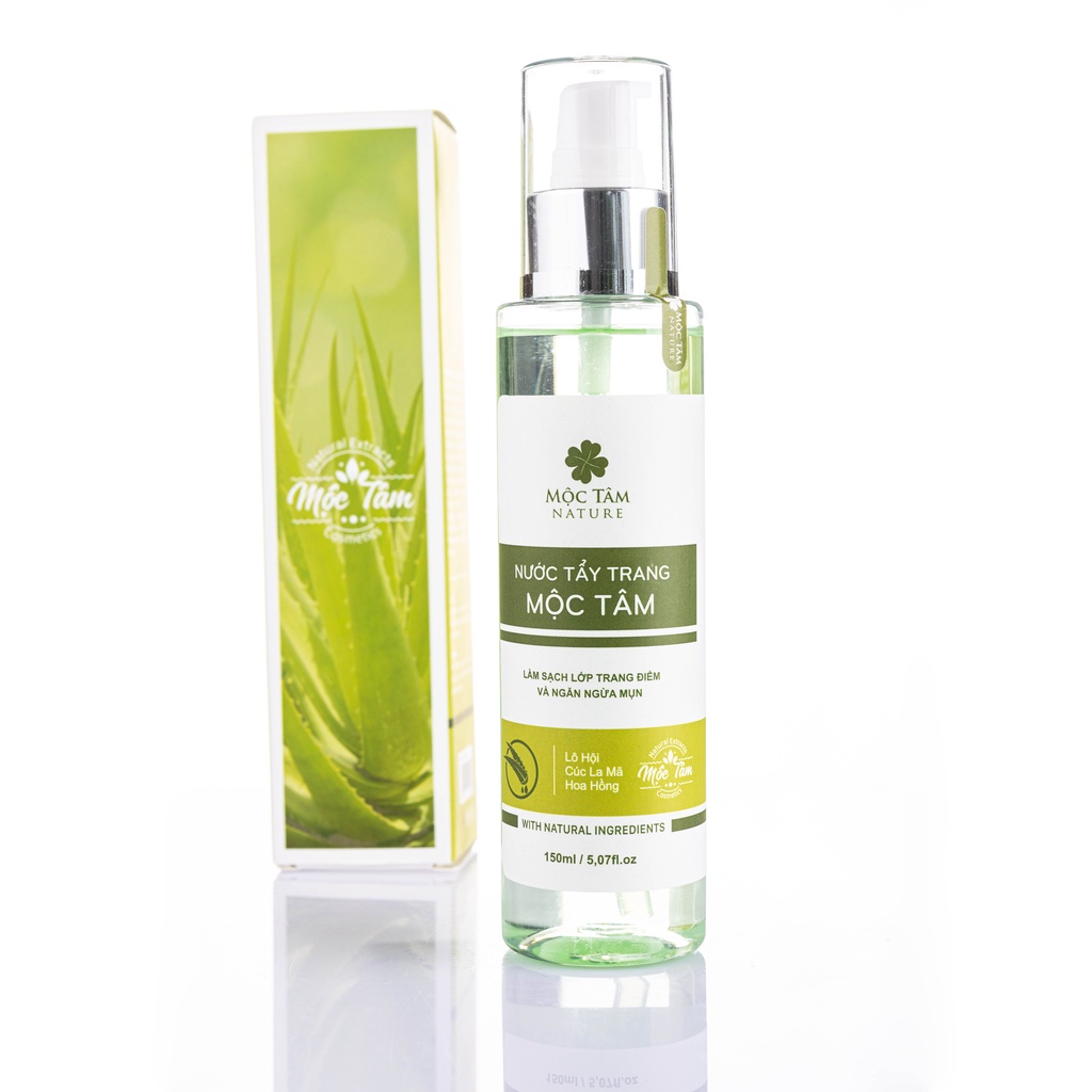 Nước Tẩy Trang Mộc Tâm 150ml - Tinh Chất Thiên Nhiên Sạch Sâu, Cấp Ẩm, Không Gây Kích Ứng Da (Mộc Tâm Nature) | BigBuy360 - bigbuy360.vn