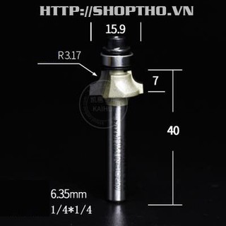 Mũi phay bo góc Arden 0602 - 1/4*1/4 (R=3.17)