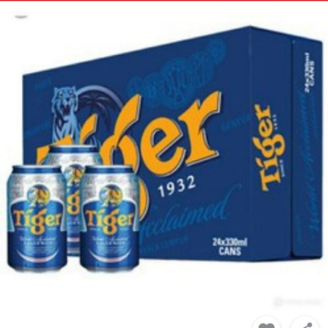 Thùng Bia Tiger 24 Lon 330ml