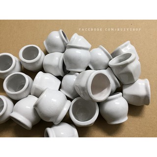 chậu sứ trắng mini, chậu trồng sen đá - giao mẫu ngẫu nhiên [nguyên liệu handmade, phụ liệu thủ công]