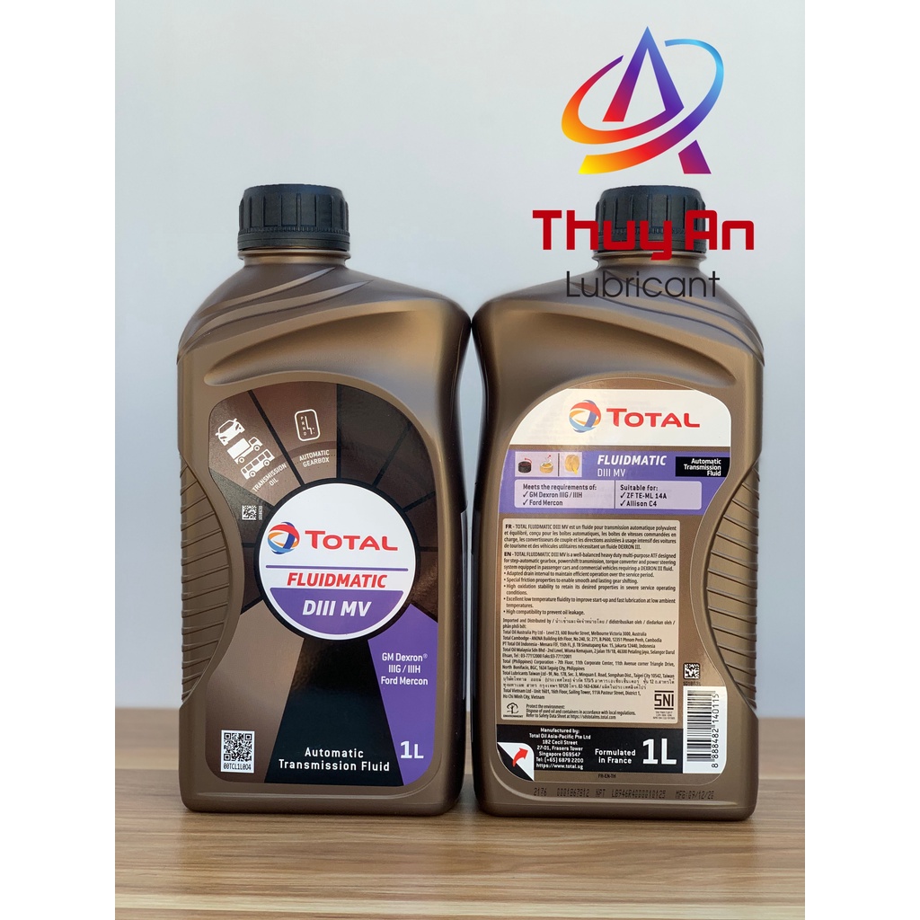 Dầu hộp số tự động/trợ lực tay lái Total Fluidmatic DIII MV