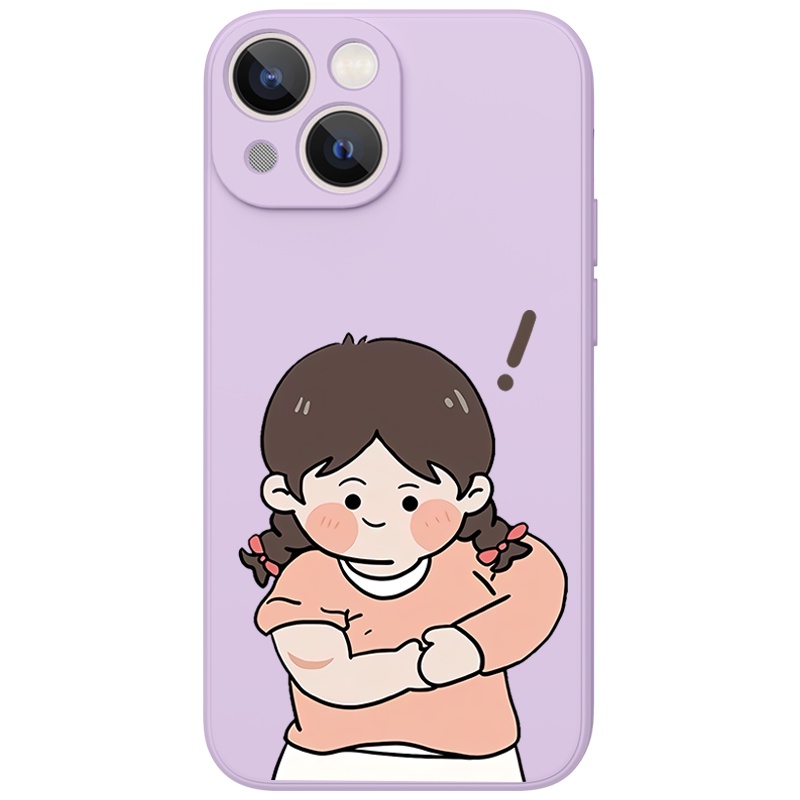 Ốp lưng JURSUE hoạt hình cặp đôi dễ thương đẹp cho iPhone 13 12 11 Pro Max SE 2020 X XR XS 8 7 ip 6S 6 Plus Y2017