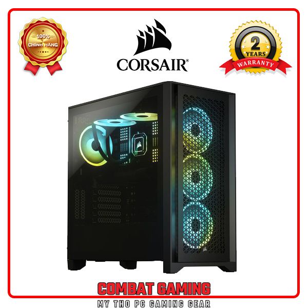 Case Máy Tính Corsair 4000D Airflow TG (Black - White)