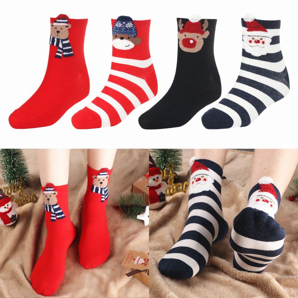 Ofular Vớ Giữ Ấm Hình Ông Già Noel Tuần Lộc Giáng Sinh