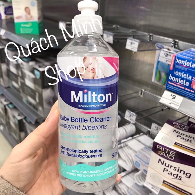 Nước rửa bình và đồ dùng baby MILTON - Hàng xách tay Úc