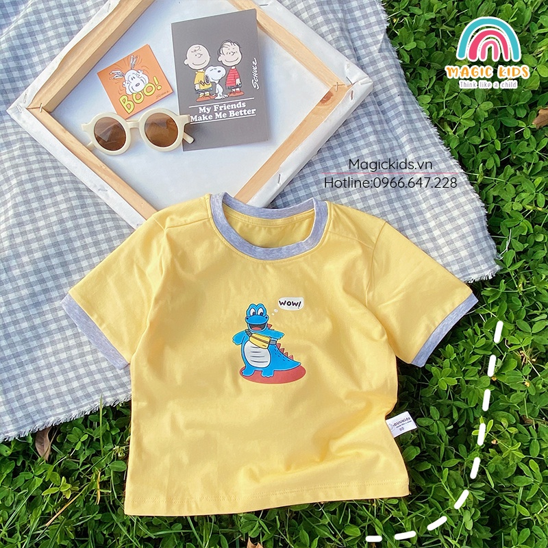 Áo phông cho bé đôi chó cứu hộ 100% cotton chính hãng Buukids