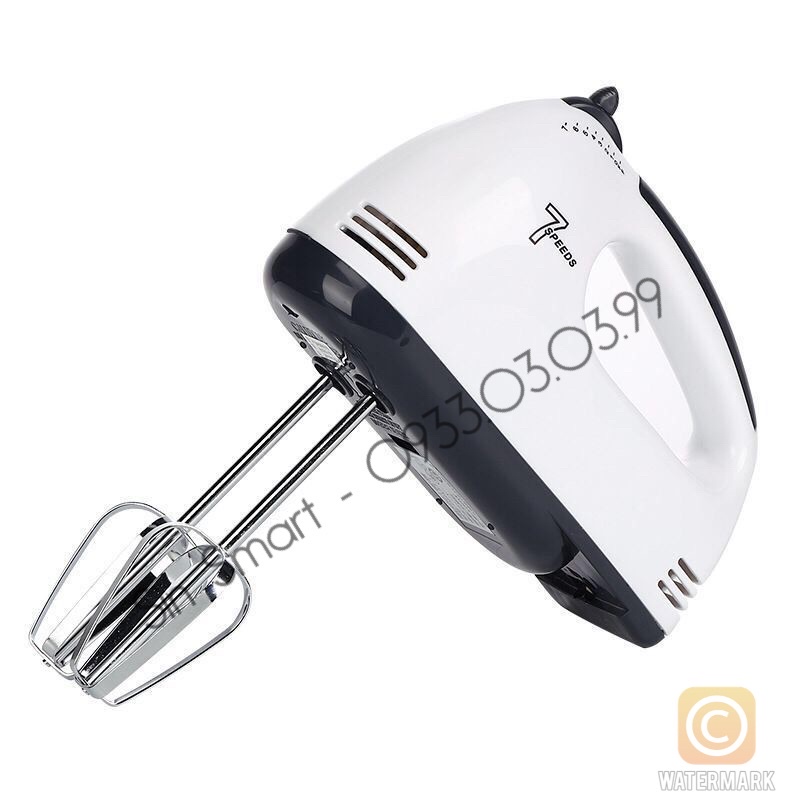 [ 260W ] Máy Đánh Trứng Cầm Tay 7 Tốc Độ Dùng Nhào Bột, Làm Kem Cao Cấp