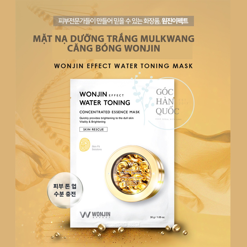 [Tách Lẻ] Mặt Nạ Dưỡng Sáng Da Wonjin Effect Water Toning Mask