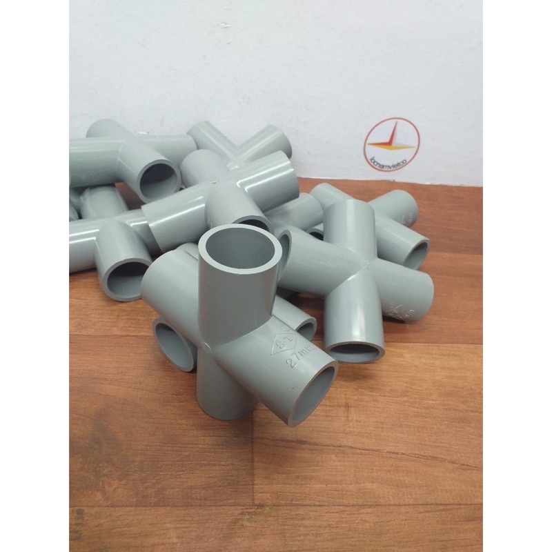 Chữ Thập PVC Phi 21/27 Dùng Dẫn Nước Trong Sinh Hoạt, Tưới Tiêu, Công Nông Nghiệp